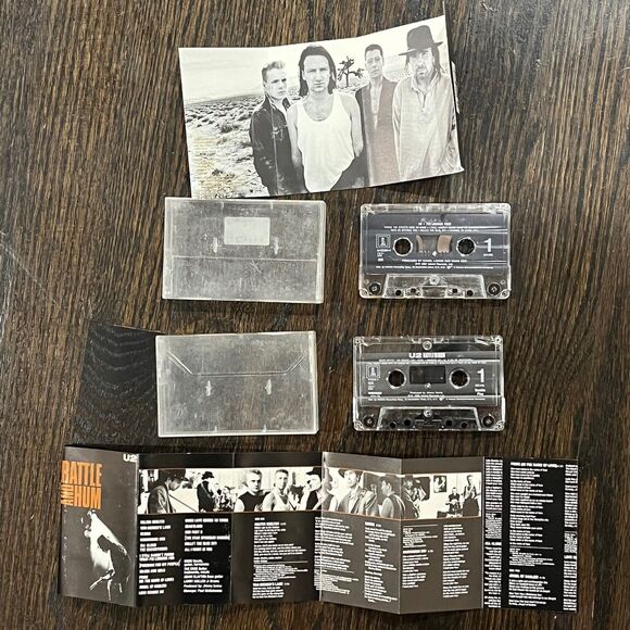 U2 Cassette Tape Lot Of 2 Joshua Tree Rattle And Hum TESTED 90s - Picture 5 of 6